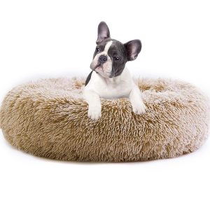 Napojoy Faux Fur Donut Pet Bed