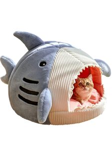 Cat Mat Shark-Shaped Kennel Kitten Bed