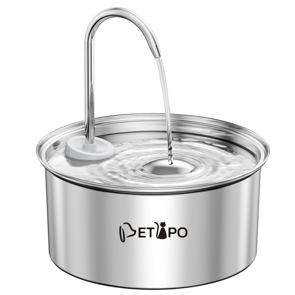 Petlipo Cat Water Fountain Stainless Steel