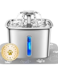 Veken Stainless Steel Cat Water Fountain