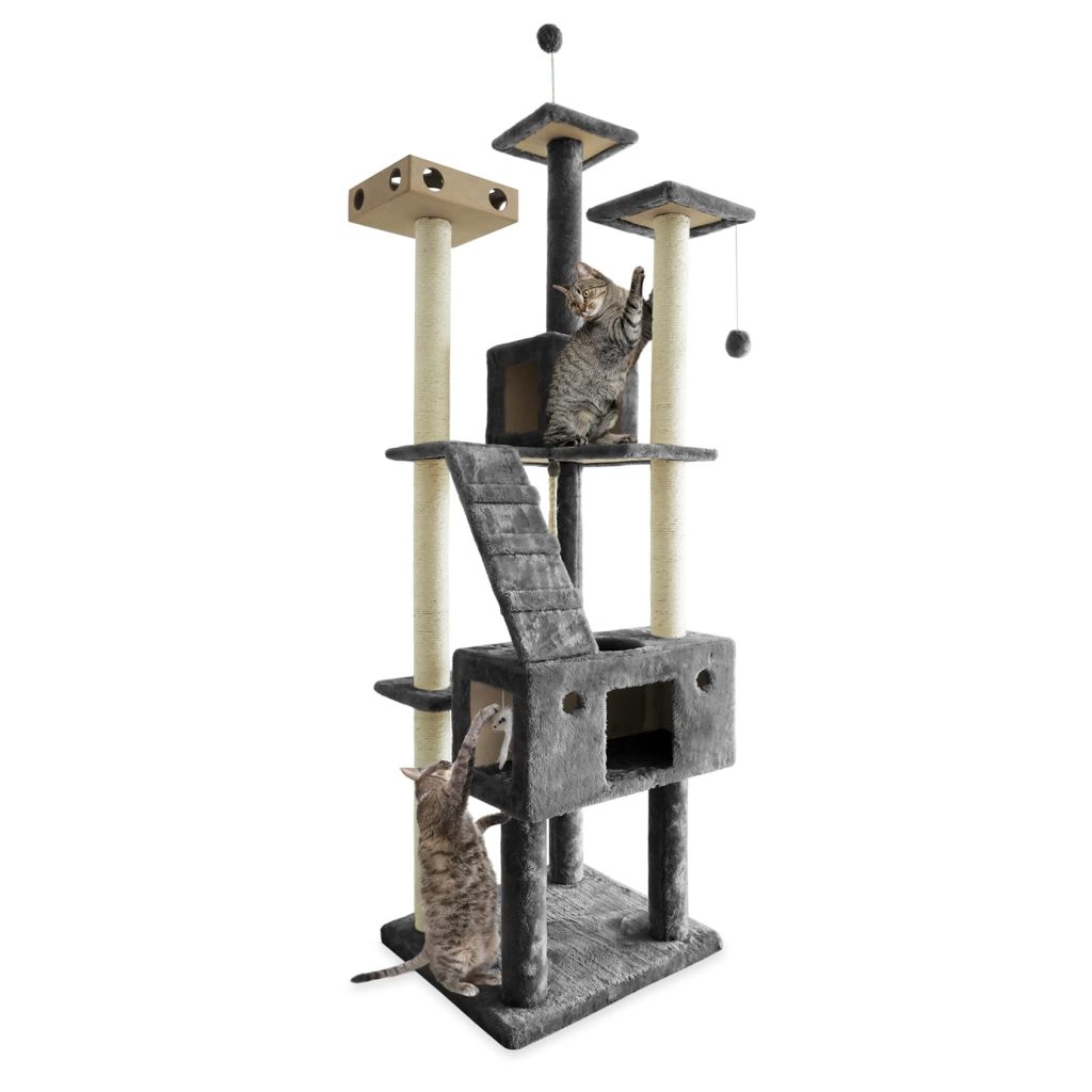 Furhaven Tiger Tough Double Decker Cat Tree