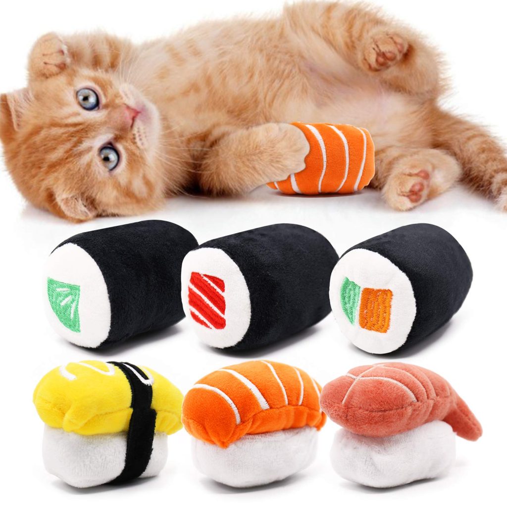 CiyvoLyeen Sushi Cat Toys