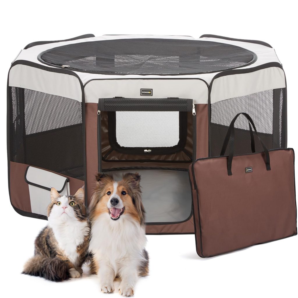 DONORO Dog Playpen